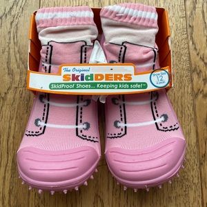 The Original Skidders Skid Proof Shoes Size 12 PINK NEW